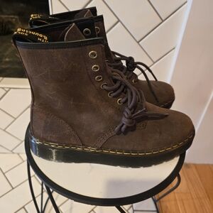 Dr. Martens Dark Brown Leather Boots